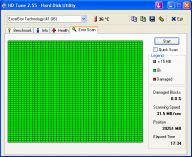 Angeh�ngtes Bild: HDTune_Error_Scan_ExcelStor_Technology.PNG